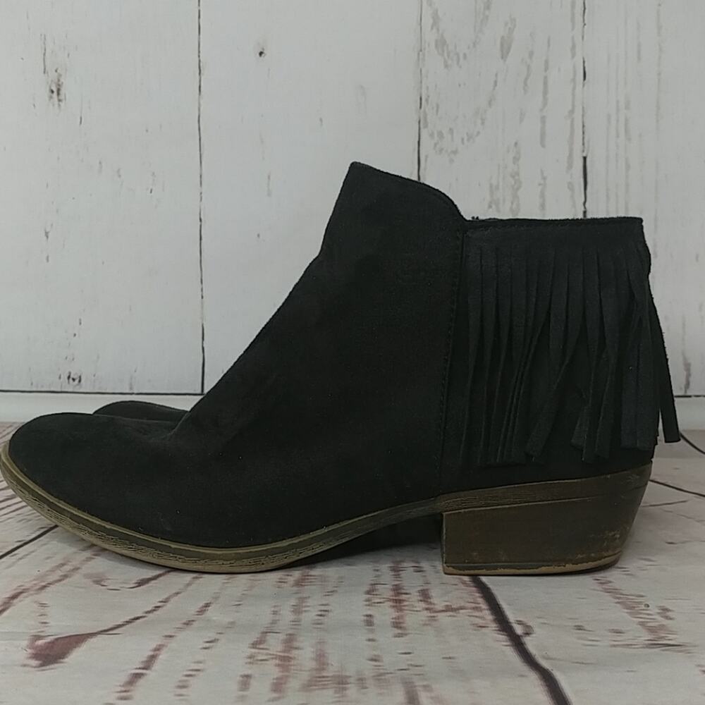 Sugar Tassel Booties Black Size‎ 7.5